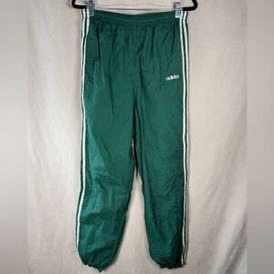 Adidas Vintage 90's Baggy Athletic Track Pants with Pockets - Medium in Green